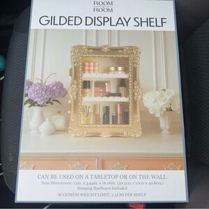 TikTok VIRAL Vanity Display Shelf Room2Room Gilded Gold Shelf Brand New 5Below